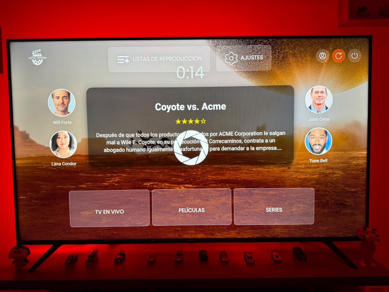 App Digital Premium × TV DYG en un televisor
